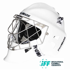 Målmands hjelm - Promask W5 Sector - Hvid floorball hjelm / Ishockey hjelm LÆS BESKRIVELSEN TAK!!!